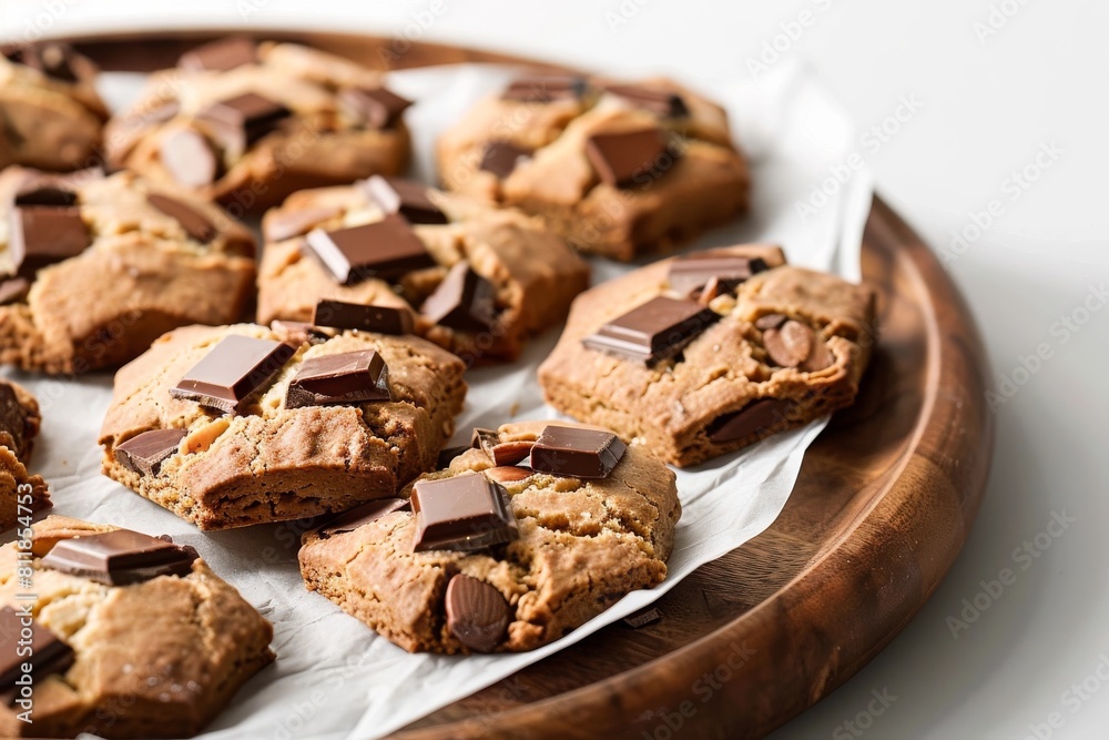 Elegant Almond Biscuits with Bittersweet Chocolate Elegant Almond Biscuits with Bittersweet Chocolate