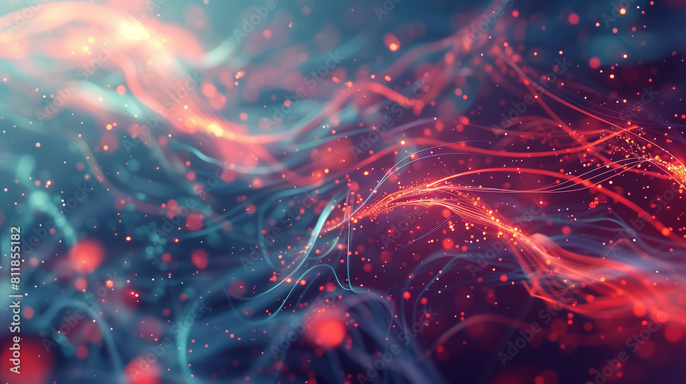 A computer generated image of a glowing, tangled mass of wires and sparks. The image has a futuristic, almost alien-like feel to it, with the wires and sparks creating a sense of chaos and disarray