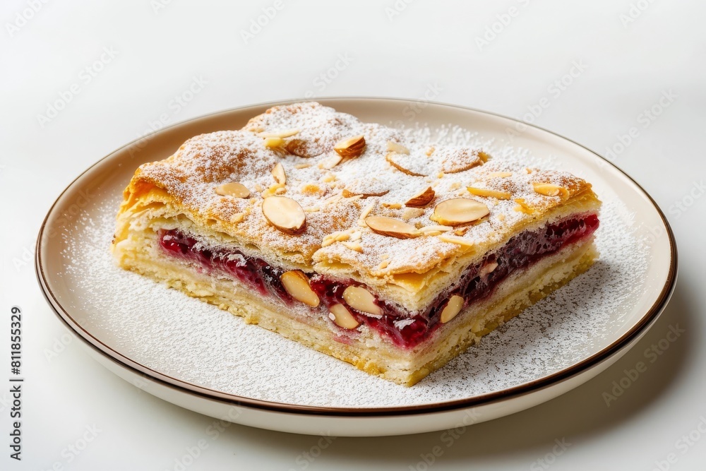 Almond and Raspberry Delicacy with Toasted Almonds Almond and Raspberry Delicacy with Toasted Almonds
