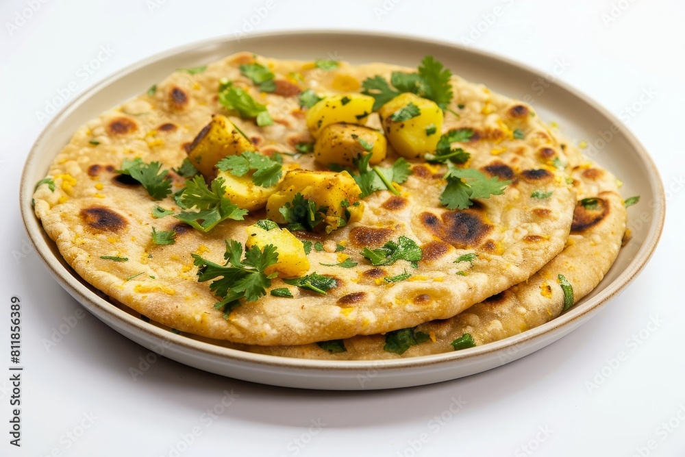 Aloo Roti: Fluffy Potato Stuffed Flatbread with Aromatic Spices Aloo Roti: Fluffy Potato Stuffed Flatbread with Aromatic Spices