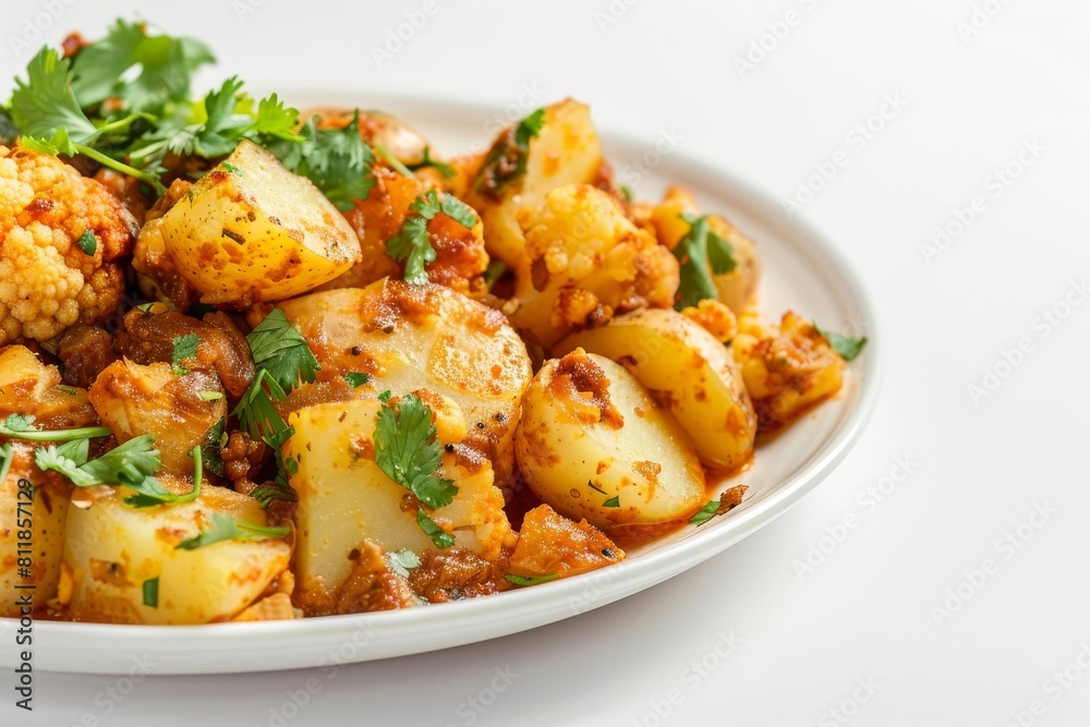Authentic Aloo Gobhi recipe with golden brown potatoes and cauliflower Authentic Aloo Gobhi recipe with golden brown potatoes and cauliflower