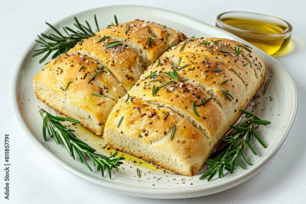 Indulgent Rosemary Bread with Fragrant Sprigs Indulgent Rosemary Bread with Fragrant Sprigs