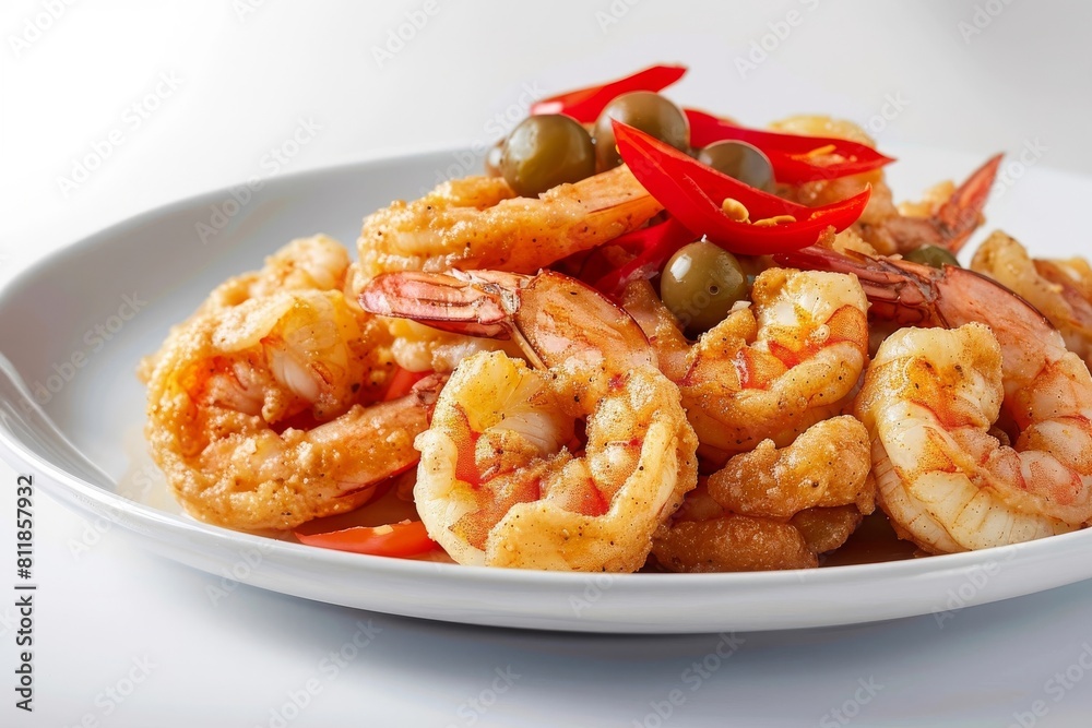 Tantalizing Popcorn Shrimp with Cajun Spice and Pickled Peppers Tantalizing Popcorn Shrimp with Cajun Spice and Pickled Peppers