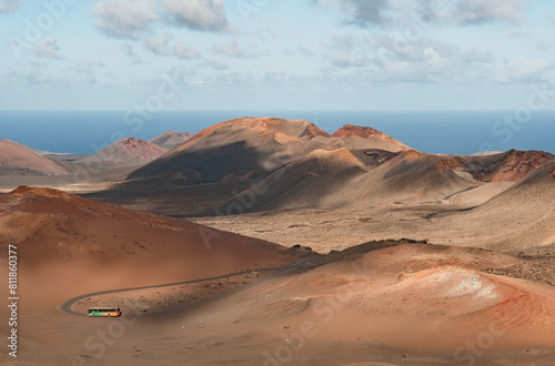 Parc National de Timanfaya sur l ile de Lanzarote  Iles Canaries - Espagne 