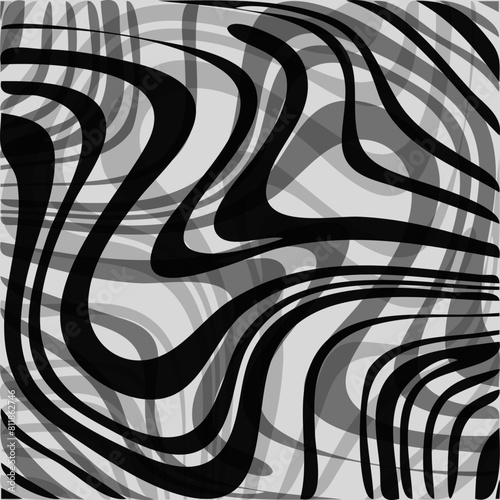 Abstract striped wave. Vector Abstract curved lines background. Template brochure design. Eps 10.
