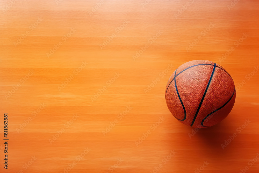 basketball ball on the basketball court, background, sports wallpaper, free space, copy space, close-up basketball ball on the basketball court, background, sports wallpaper, free space, copy space, close-up