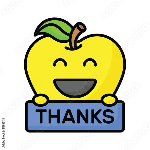 Grab this carefully crafted icon of thanks emoji, ready for premium use