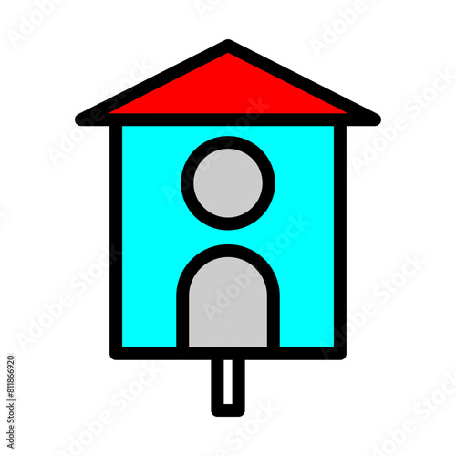bird house Line Filled Icon Design