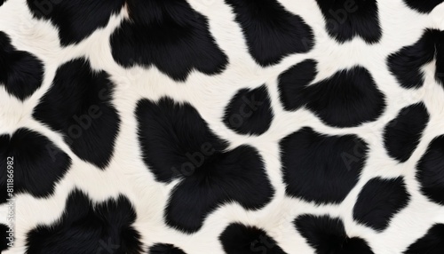 Black and white cow pur pattern