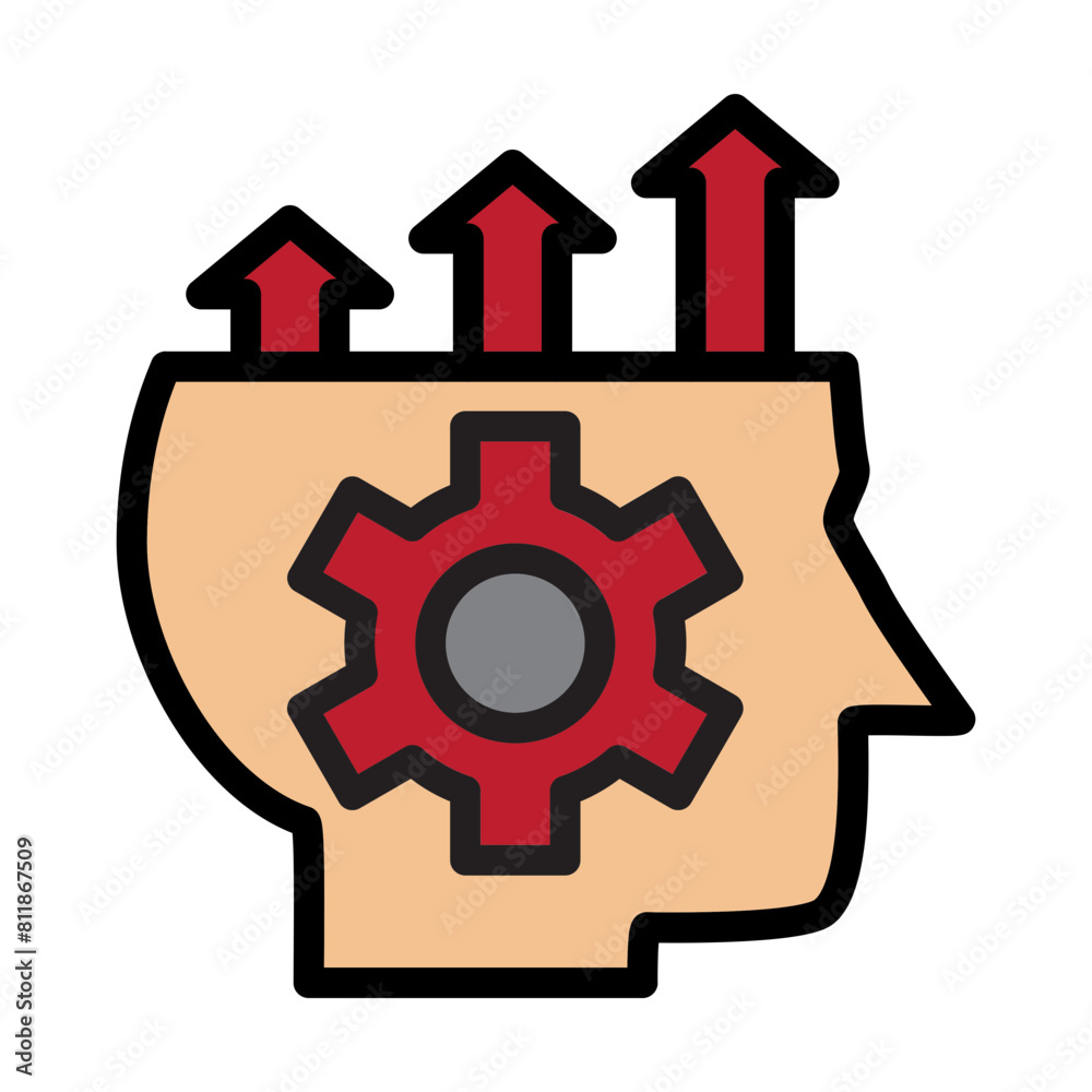 Skill Enhancement Line Filled Icon Design Skill Enhancement Line Filled Icon Design