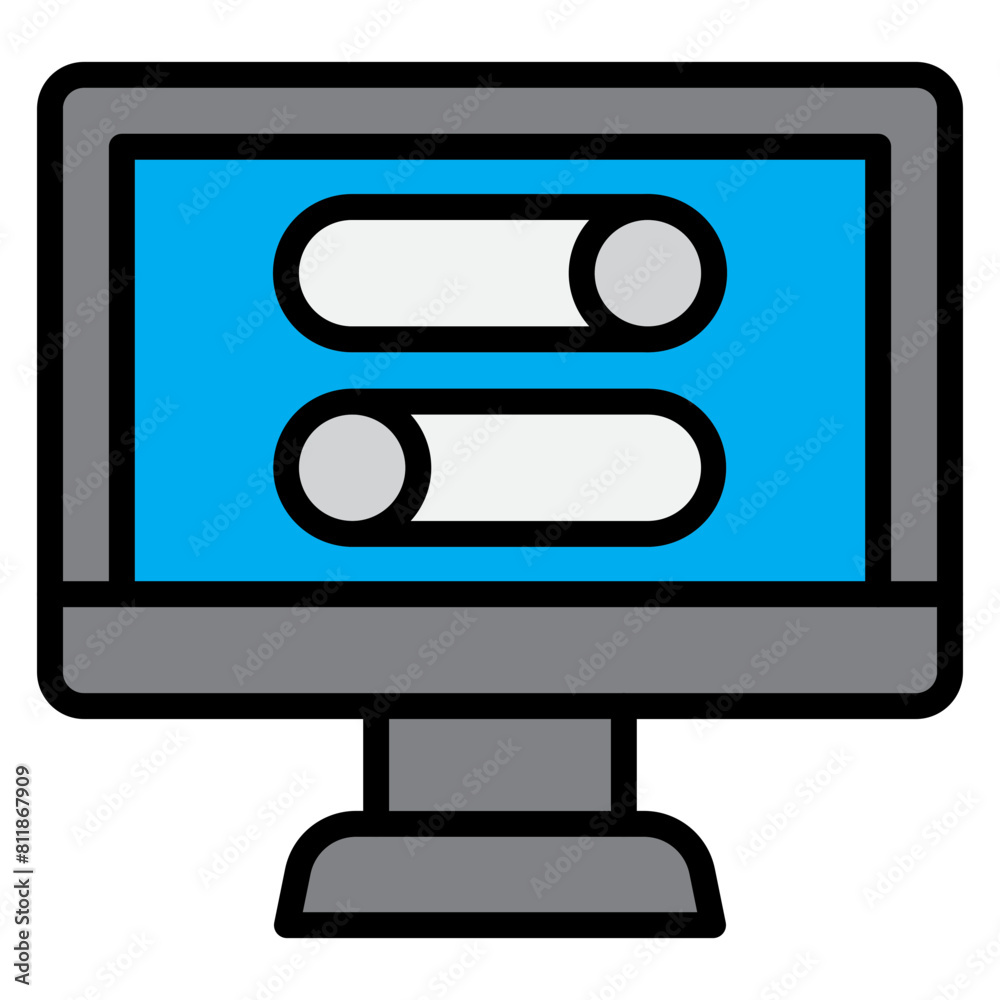 Switch Line Filled Icon Design Switch Line Filled Icon Design