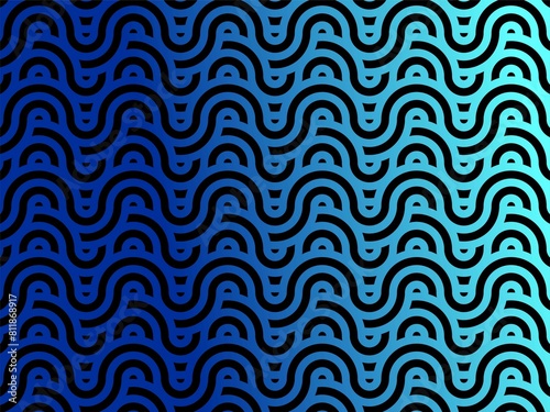 artistic pattern background vector art with blue waves