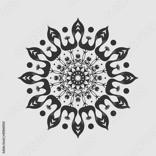artistic mandala vector art illustration