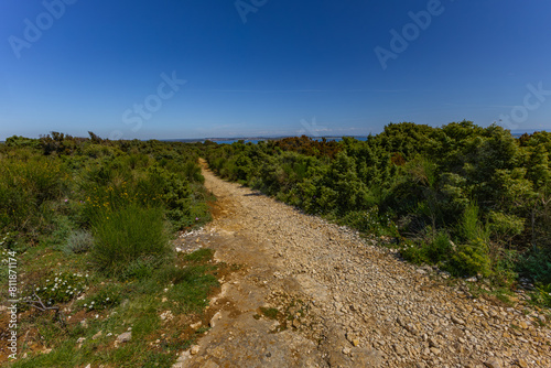 Istria Kamenjak Peninsula beautiful beaches high cliffs for jumping into the water wild nature