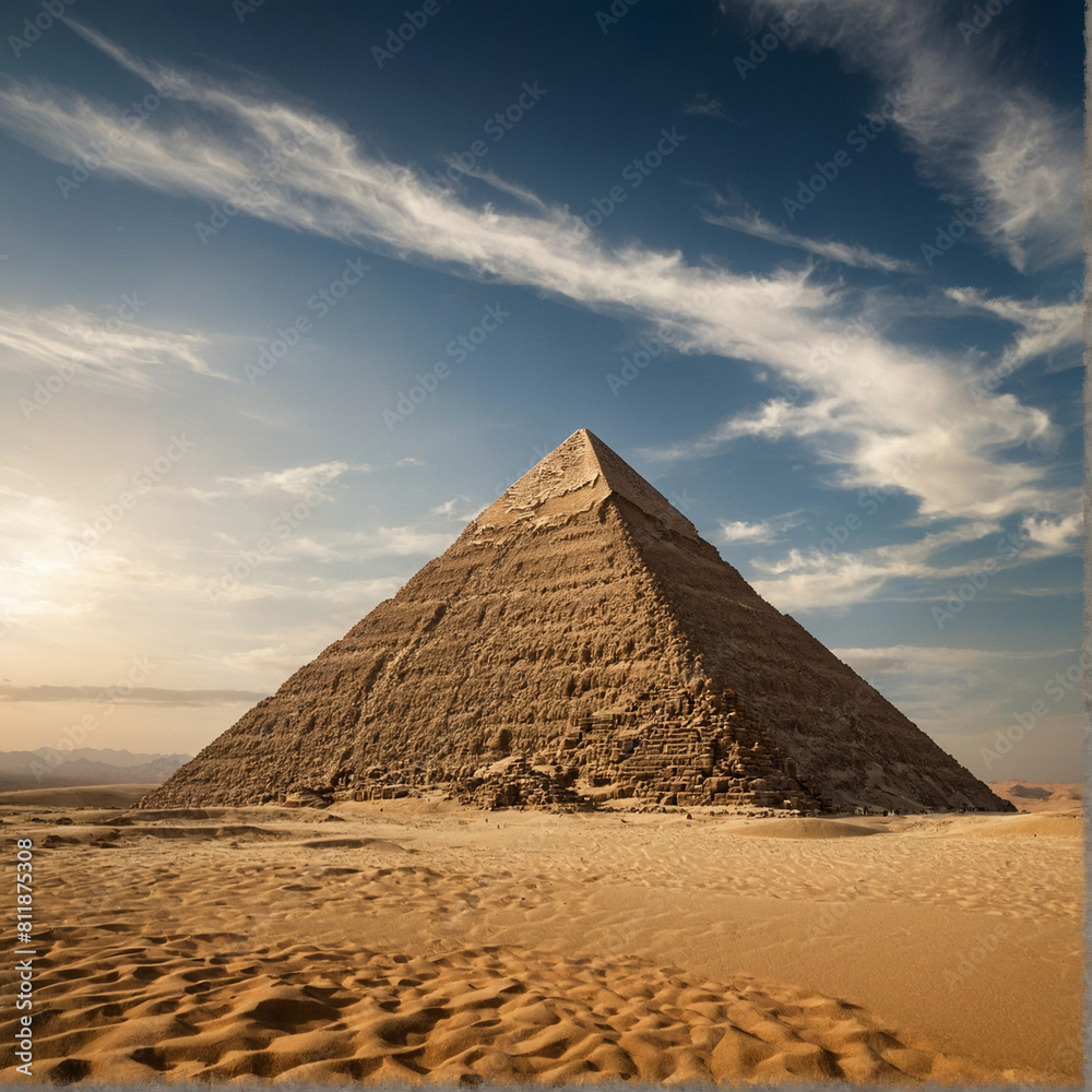 pyramid of a desert