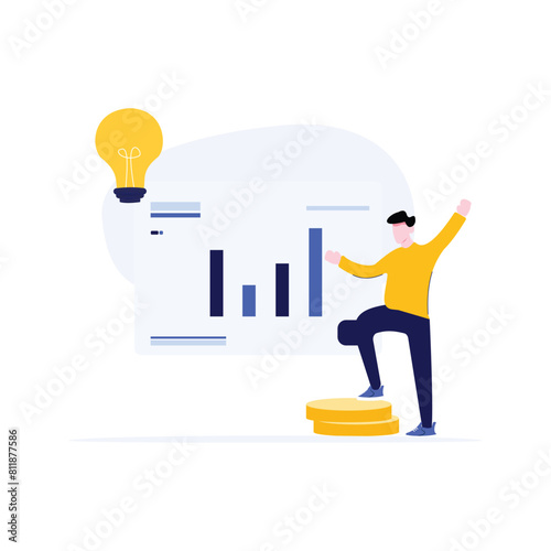 Business Growth Vector Illustration