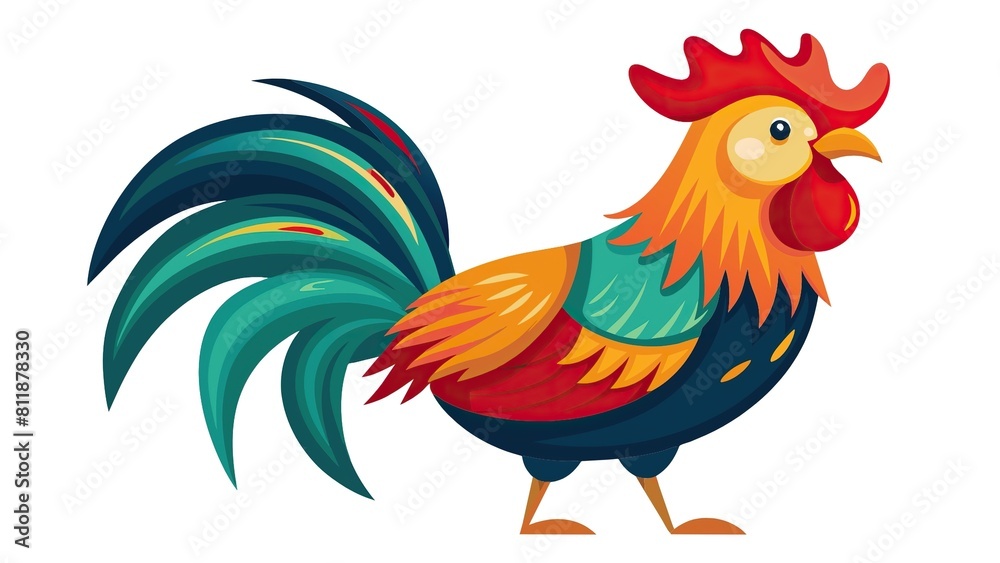 rooster isolated on white background rooster isolated on white background