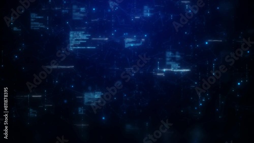 Wallpaper Mural Abstract digital backdrop with glowing digital light motion in a grid, suggesting a scientific data concept. A digital illustration blending cyberspace technology and science to visualize Background. Torontodigital.ca