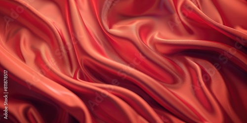 Texture of pink and red silk fabric