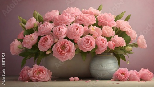 bouquet of pink roses © CEM
