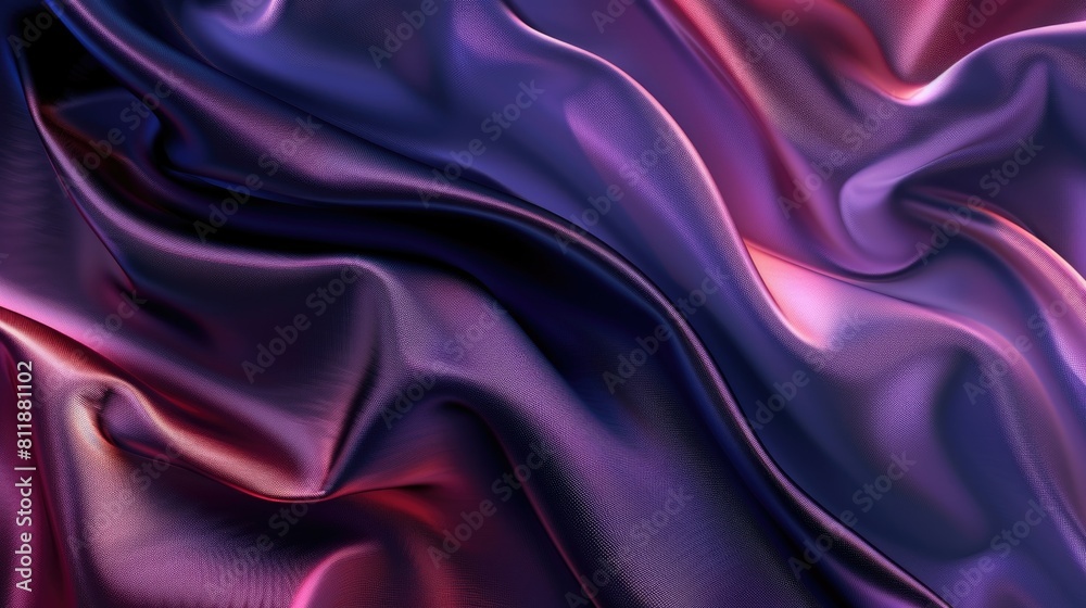 Texture of flowing purple silk, background image

