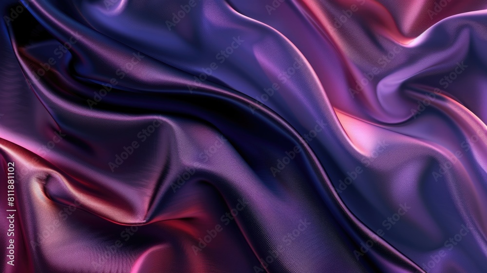 Texture of flowing purple silk, background image
Texture of flowing purple silk, background image