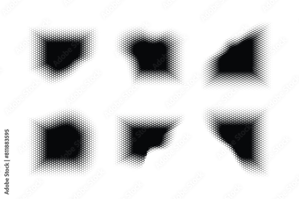 Halftone Triangle Pattern, Reprographic Technique for Simulating Background Set Minimal Style Dynamic Wallpaper Halftone Triangle Pattern, Reprographic Technique for Simulating Background Set Minimal Style Dynamic Wallpaper