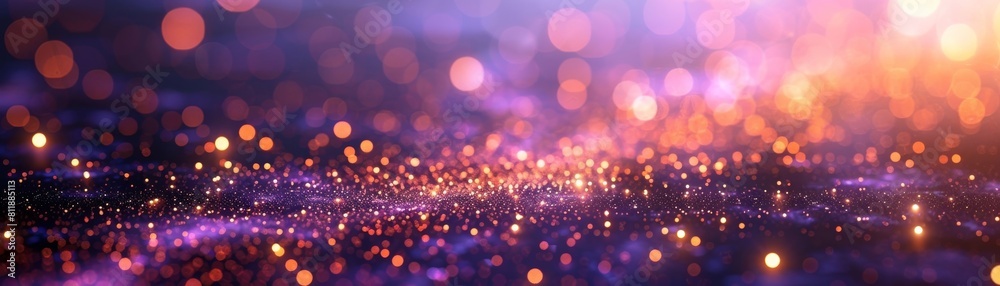 computer-generated animation featuring shimmering specks and blurred lights drifting on a lavender backdrop computer-generated animation featuring shimmering specks and blurred lights drifting on a lavender backdrop