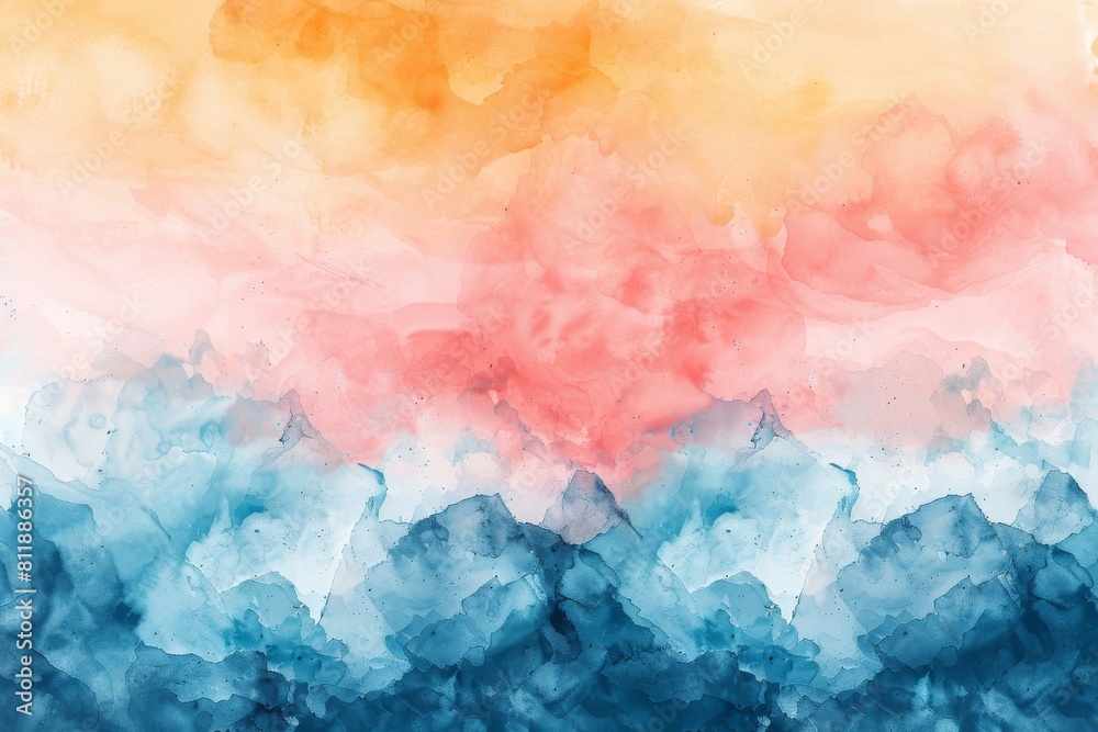 Fototapeta premium Soft pastel watercolor abstract art for a serene background.