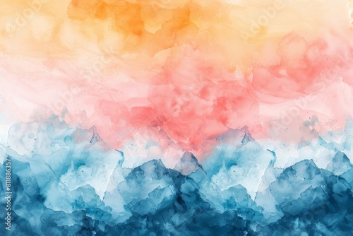 Soft pastel watercolor abstract art for a serene background.