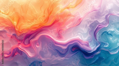 Colorful liquid backdrop. Abstract digital design.