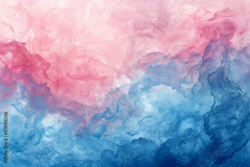 Soft pastel tones were used to create an abstract watercolor background.