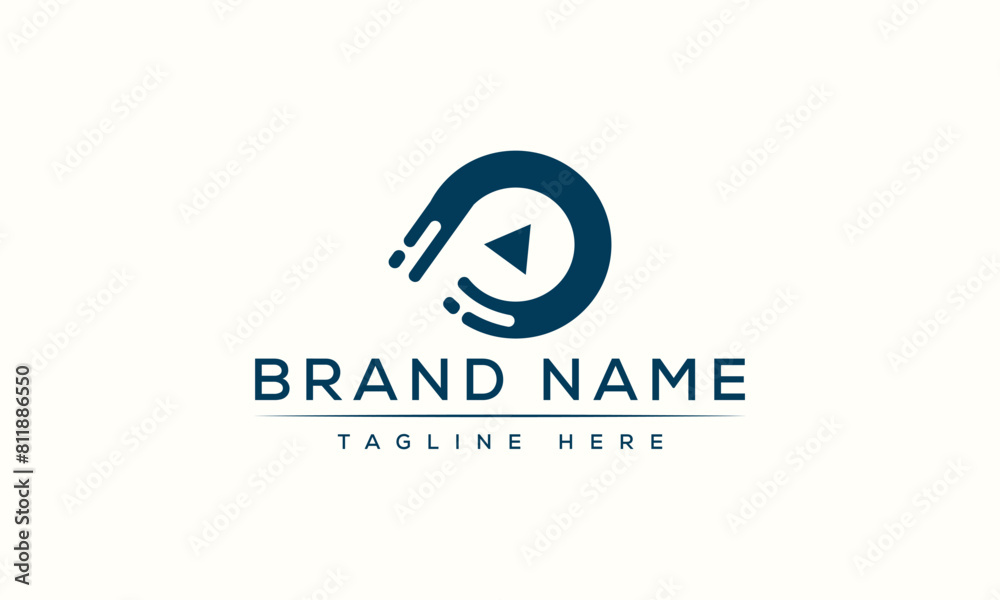Logo design letter P . Elegant modern. Vector template.