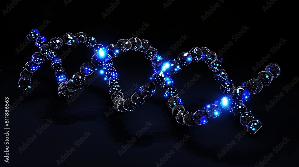 Glowing DNA double helix background ideas for science themes Glowing DNA double helix background ideas for science themes