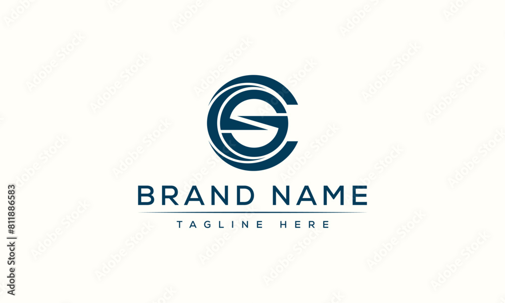 Logo design letter CS . Elegant modern. Vector template. Logo design letter CS . Elegant modern. Vector template.