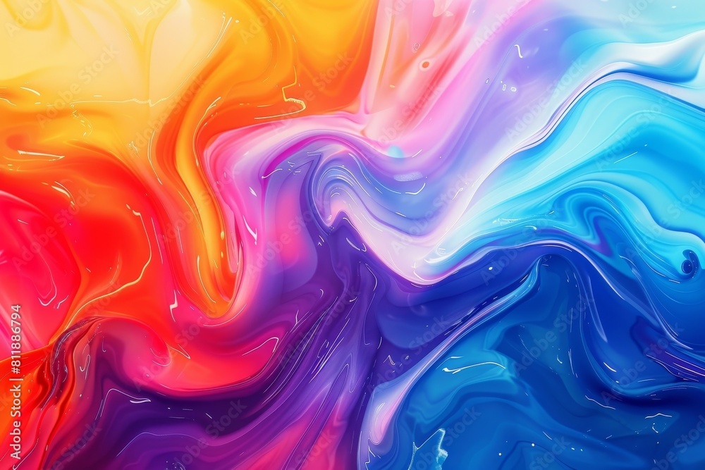 Vibrant Liquid Background for Artistic Poster Layout Design