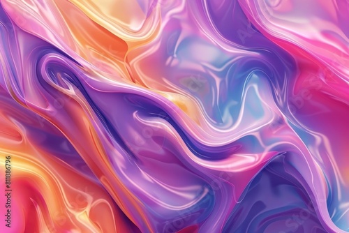 Create an eye-catching poster design with a vibrant and fluid color scheme for an abstract and artistic appeal. photo