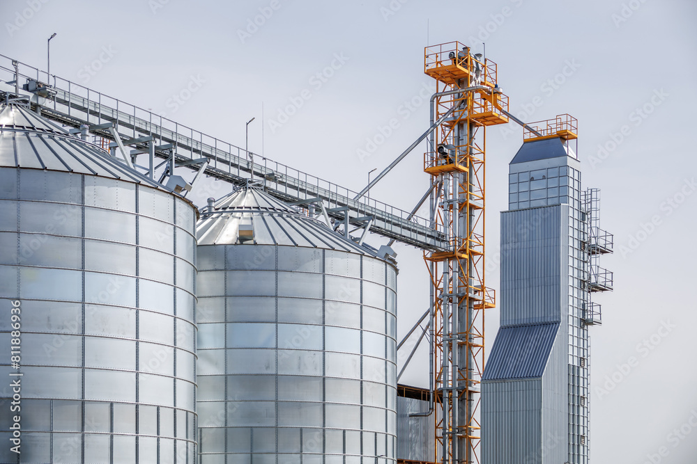 silos granary elevator on agro-industrial complex with seed cleaning and drying line for grain storage silos granary elevator on agro-industrial complex with seed cleaning and drying line for grain storage