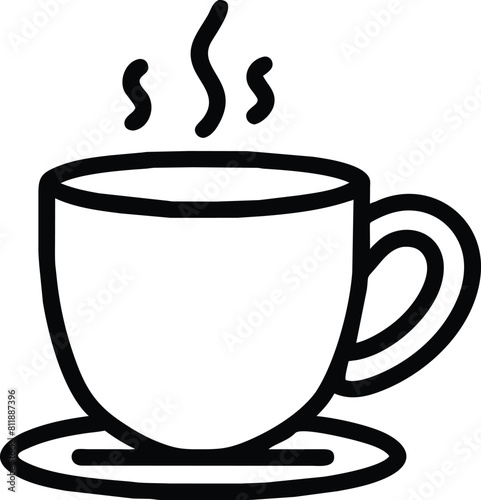 Coffee Mug Icon Outline