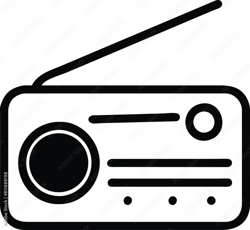 Radio Icon Outline Radio Icon Outline