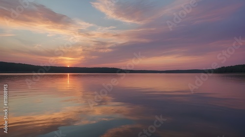 Embrace the Magic: Sunset and Sunrise Reflections on Tranquil Waters, Painting the Sky with Hues of Orange, Red, and Blue, A Serene Symphony of Nature's Beauty Unfolding at Dusk and Dawn, Where Calm