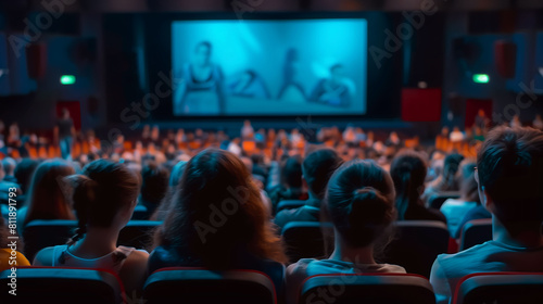Captured Audience: Engaged Viewers in a Movie Theater