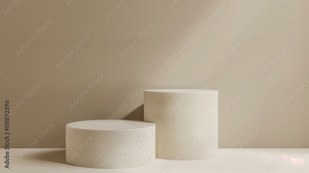 Sleek Beige Podium for Modern Product Presentations Sleek Beige Podium for Modern Product Presentations