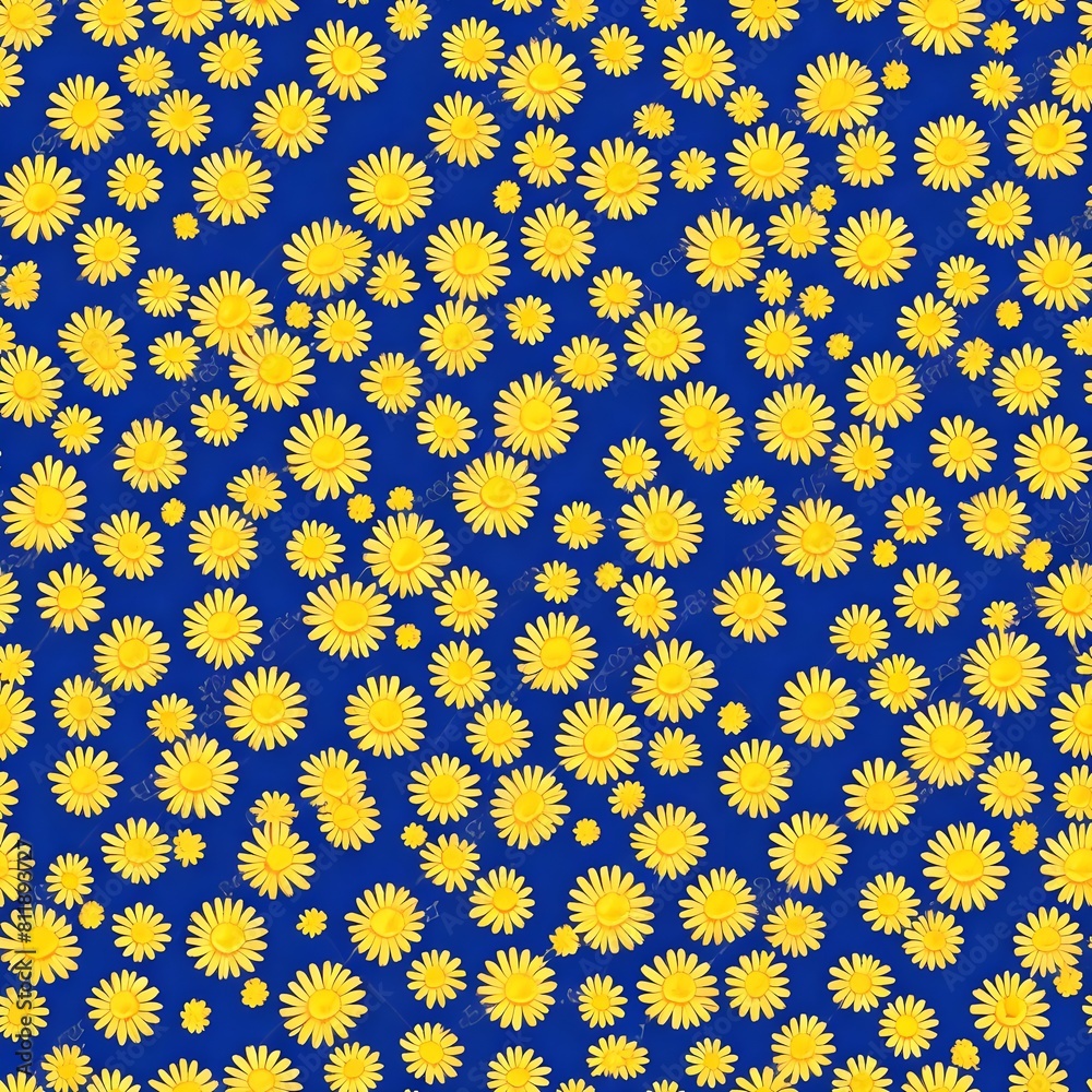 Daisy flower seamless pattern. Floral print with chamomile great for fashion fabric, home decor textile and wallpaper
Daisy flower seamless pattern. Floral print with chamomile great for fashion fabric, home decor textile and wallpaper
