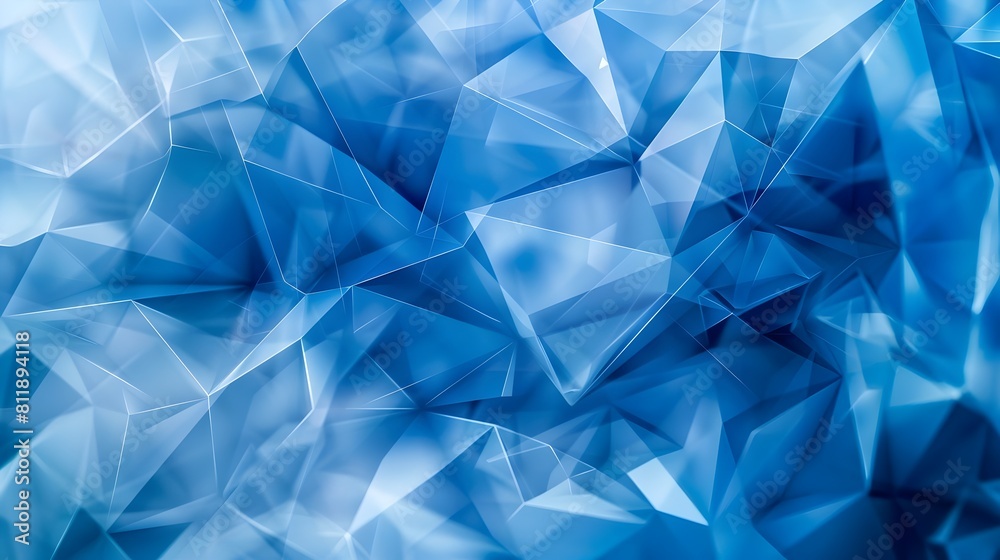 Captivating Geometric Crystalline Mosaic of Icy Faceted Polygons in Radiant Blue Hues Captivating Geometric Crystalline Mosaic of Icy Faceted Polygons in Radiant Blue Hues