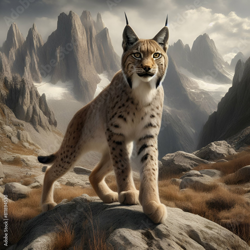 lynx in the mounten
