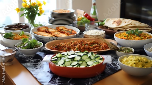  A delicious Indian feast, perfect for a party or a family dinne photo