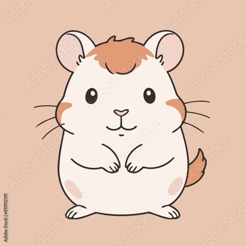 Vector illustration of a playful Hamster for preschoolers' storytime