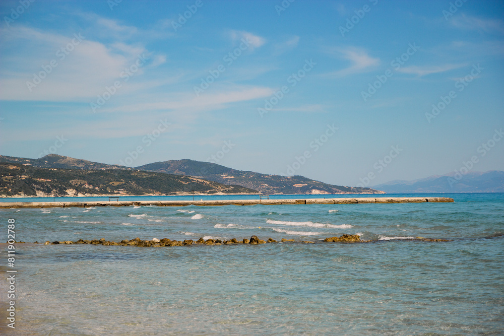 view of the coast of the ionic sea