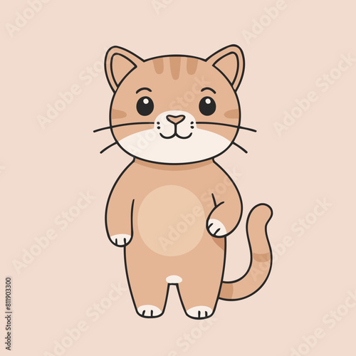 Vector illustration of a playful Puma for preschoolers' storytime
